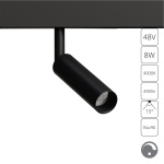 Магнитные трековые светильники ARTE LAMP LINEA A4680PL-1BK